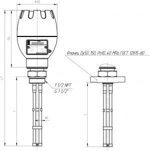 Волноводный радарный уровнемер Левелтач М